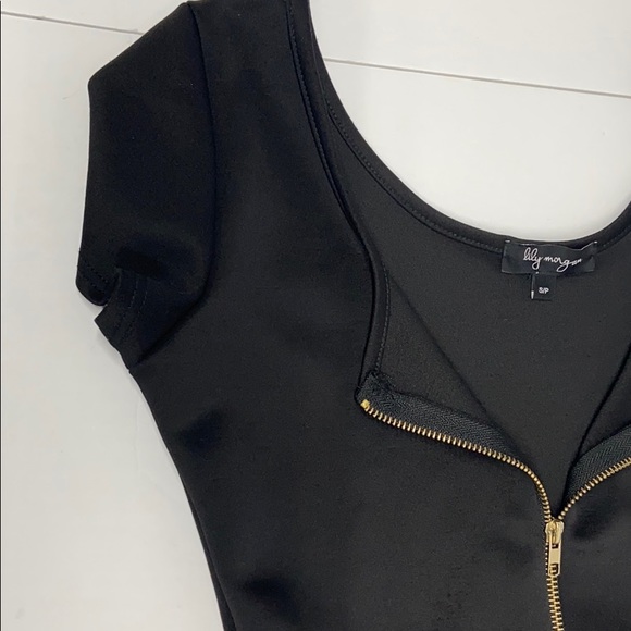 Lilly Morgan Peplum Sz S Black Tank - Picture 6 of 6